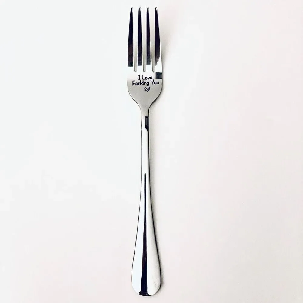 NWT Gorgeous “I love Forking You” Great Anniversary, Valentine’s Funny Fork Gift